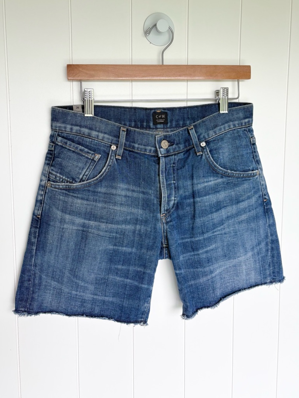 Citizens of Humanity Denim Jean Shorts Cut-Offs Women’s Size 26 Medium Blue Wash